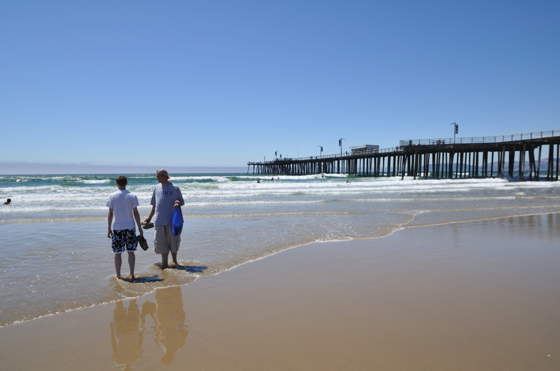 Joshua (“Carlos” on the left) and Josh enjoying the sun and sand.